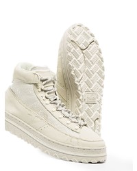 hellbeige hohe Sneakers aus Leder von Converse