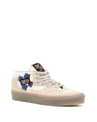 hellbeige hohe Sneakers aus Leder von Vans