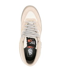 hellbeige hohe Sneakers aus Leder von Vans