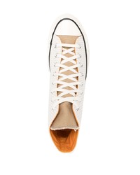 hellbeige hohe Sneakers aus Segeltuch von Converse