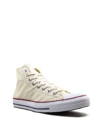 hellbeige hohe Sneakers aus Segeltuch von Converse