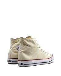 hellbeige hohe Sneakers aus Segeltuch von Converse