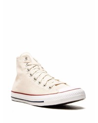 hellbeige hohe Sneakers aus Segeltuch von Converse