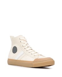 hellbeige hohe Sneakers aus Segeltuch von Diesel Red Tag