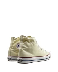 hellbeige hohe Sneakers aus Segeltuch von Converse