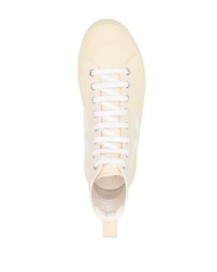 hellbeige hohe Sneakers aus Segeltuch von Veja