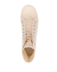 hellbeige hohe Sneakers aus Segeltuch von Balenciaga