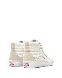 hellbeige hohe Sneakers aus Segeltuch von Vans