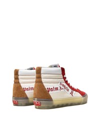 hellbeige hohe Sneakers aus Segeltuch von Vans