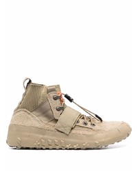 hellbeige hohe Sneakers aus Wildleder von Brand Black