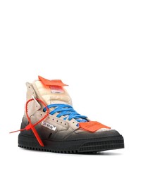 hellbeige hohe Sneakers aus Wildleder von Off-White