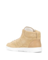 hellbeige hohe Sneakers aus Wildleder von Loewe