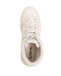 hellbeige hohe Sneakers aus Wildleder von AUTRY