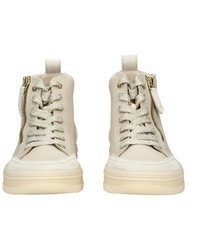 hellbeige hohe Sneakers aus Wildleder von Paul Green