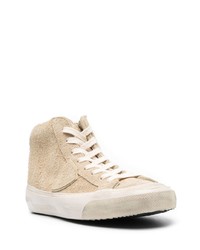 hellbeige hohe Sneakers aus Wildleder von Philippe Model Paris