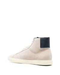 hellbeige hohe Sneakers aus Wildleder von Common Projects