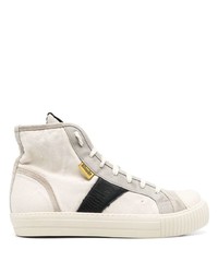 hellbeige hohe Sneakers aus Wildleder von Rhude