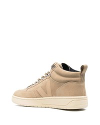 hellbeige hohe Sneakers aus Wildleder von Veja