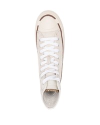 hellbeige hohe Sneakers aus Wildleder von Diesel