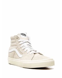 hellbeige hohe Sneakers aus Wildleder von Vans