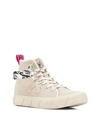 hellbeige hohe Sneakers von Off-White