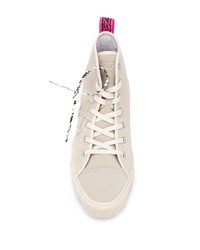 hellbeige hohe Sneakers von Off-White