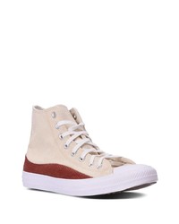 hellbeige hohe Sneakers von Converse