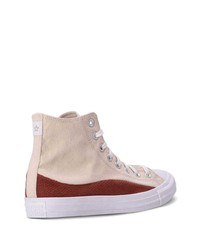 hellbeige hohe Sneakers von Converse