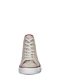 hellbeige hohe Sneakers von Converse