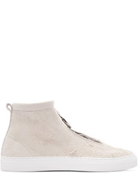 hellbeige hohe Sneakers von Diemme