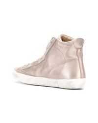 hellbeige hohe Sneakers von Philippe Model