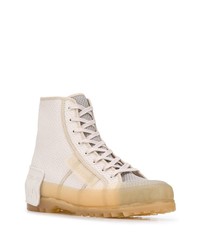 hellbeige hohe Sneakers von Marco De Vincenzo