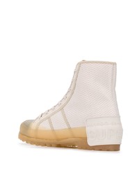 hellbeige hohe Sneakers von Marco De Vincenzo