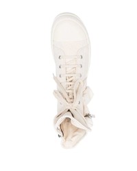 hellbeige hohe Sneakers von Rick Owens DRKSHDW