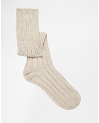 hellbeige hohen Socken von Jonathan Aston