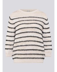 hellbeige horizontal gestreifter Pullover von RABE