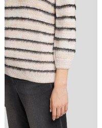 hellbeige horizontal gestreifter Pullover von RABE