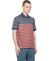 hellbeige horizontal gestreiftes Polohemd von Paul Smith