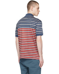 hellbeige horizontal gestreiftes Polohemd von Paul Smith