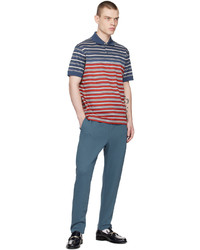 hellbeige horizontal gestreiftes Polohemd von Paul Smith