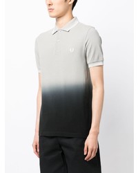 hellbeige horizontal gestreiftes Polohemd von Fred Perry