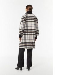 hellbeige Jacke mit Schottenmuster von Comma