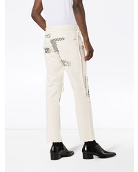 hellbeige Jeans mit Flicken von Vyner Articles