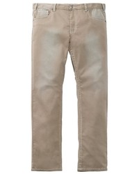 hellbeige Jeans von MEN PLUS BY HAPPY SIZE