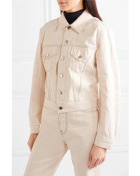 hellbeige Jeansjacke von Helmut Lang