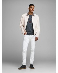 hellbeige Jeansjacke von Jack & Jones