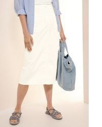 hellbeige Jeansrock von Cecil