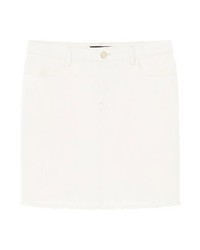 hellbeige Jeansrock von Mango