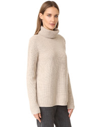 hellbeige klobiger Rollkragenpullover von Jenni Kayne