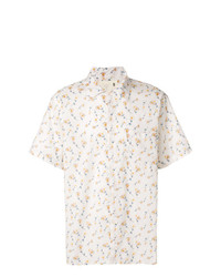 hellbeige Kurzarmhemd mit Blumenmuster von R13